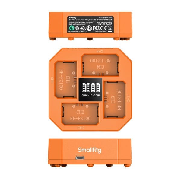 SmallRig 4839 NP-FZ100   4 Kanallı Kamera Pil Şarj Cihazı