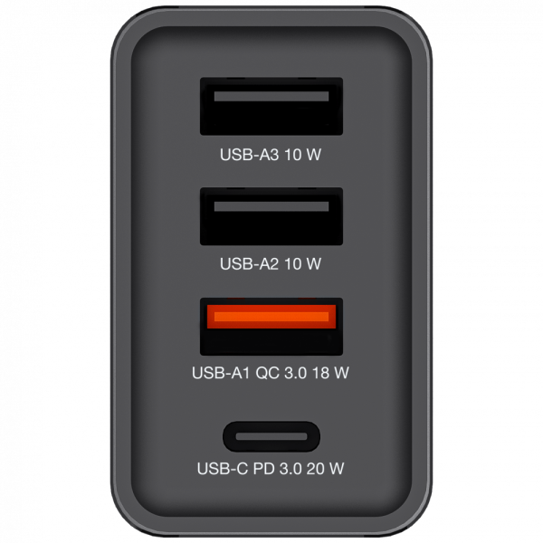 VERBATIM 49700 CHR-30EU1 USB-CHARGER 30W BLACK