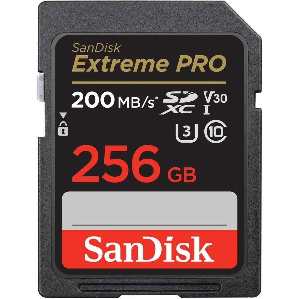 SanDisk 256GB V30 Extreme Pro SDHC/SDXC Hafıza Kartı 200MB/s