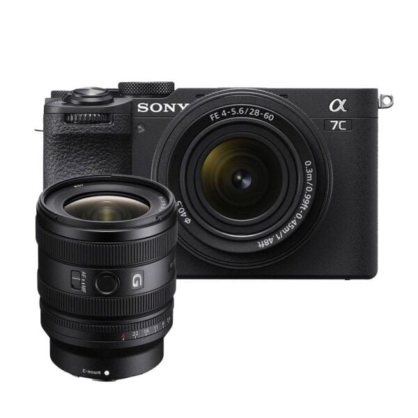 Sony A7C II 28-60mm + 16-25mm f/2.8 G Lens Kit (Siyah)