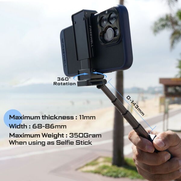 SHERPA SERIES VERSATILE BLUETOOTH SMARTPHONE SELFIE GRIP