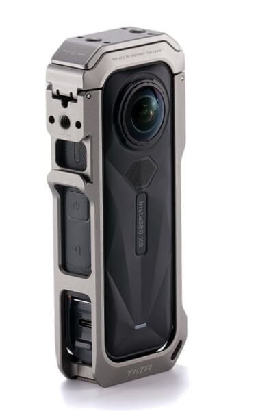 Tilta TA-T90-FCC-TG Insta360 X5 için Tam Kamera Kafesi – Titanyum Gri