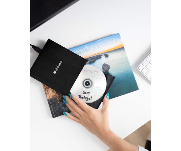 VERBATIM 43888 - ULTRA HD 4K EXTERNAL SLIMLINE BLU-RAY WRITER USB 3.2 GEN 1/USB-C