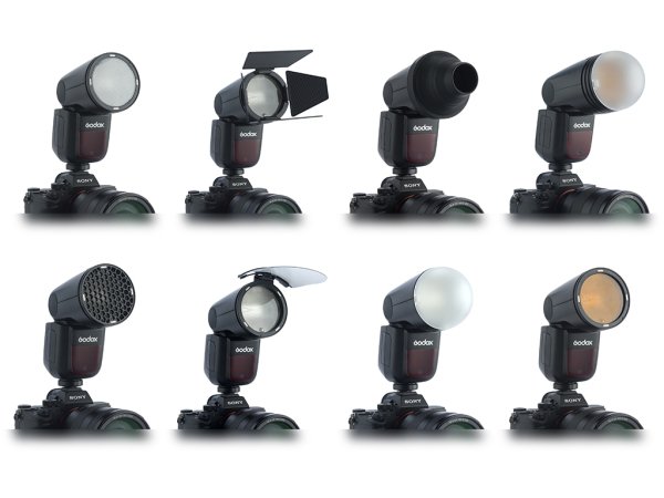 Godox V1 Canon Uyumlu Flaş (Yuvarlak Kafa)