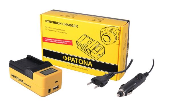 Patona 4580 Standart Seri Synchron Usb Şarj Aleti Sony Npfw50 With Lcd