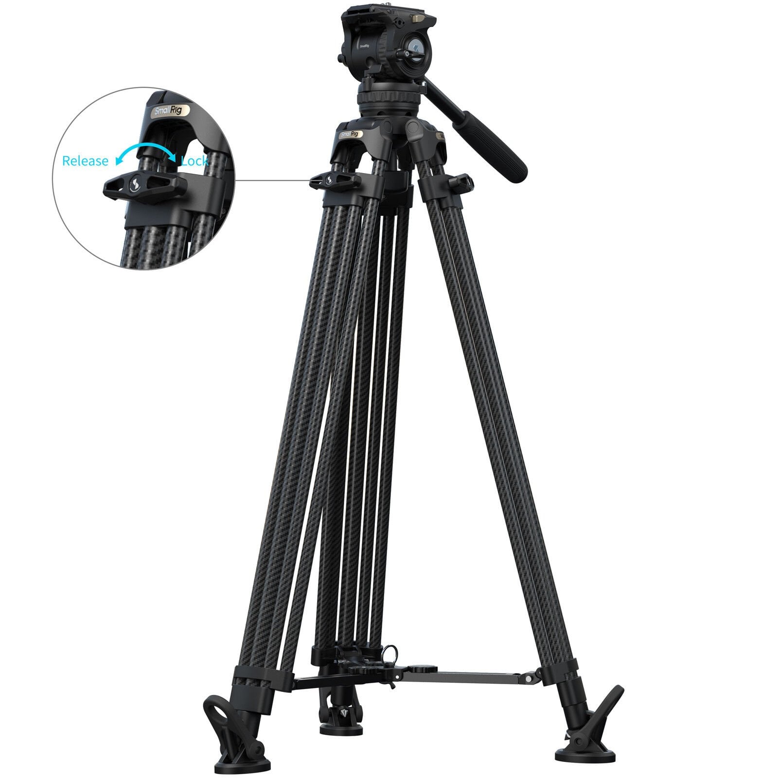 SmallRig 5580 FSD16 FreeSpeed ​​Ağır Hizmet Tipi Karbon Fiber Tripod