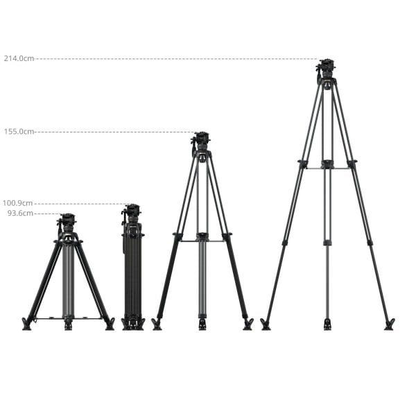 SmallRig 5580 FSD16 FreeSpeed ​​Ağır Hizmet Tipi Karbon Fiber Tripod