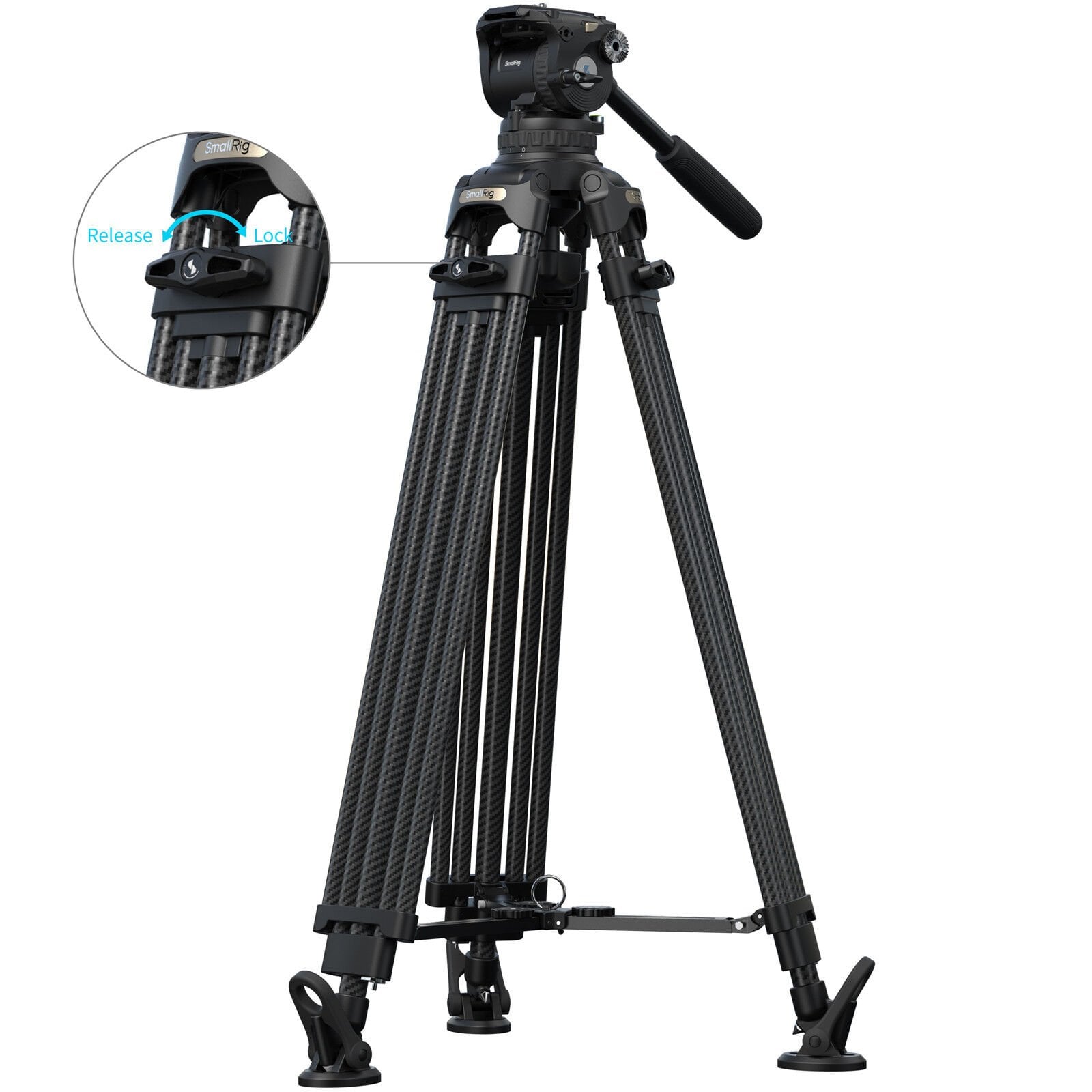 SmallRig 5578 FSD18 FreeSpeed ​​Ağır Hizmet Tipi Karbon Fiber Tripod