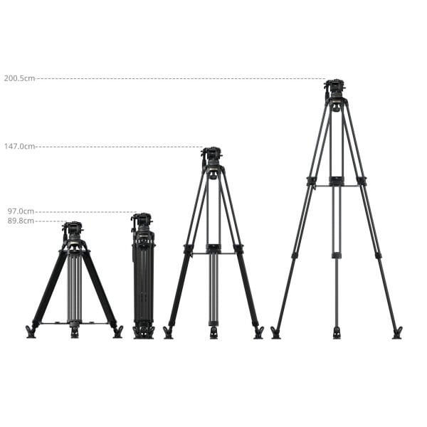 SmallRig 5578 FSD18 FreeSpeed ​​Ağır Hizmet Tipi Karbon Fiber Tripod