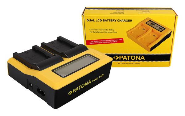 Patona 7695 Standart Seri İkili Lcd Usb Şarj Aleti Fuji Np-W235