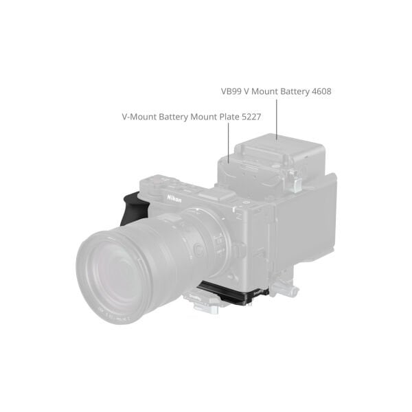 SmallRig 5466 Nikon ZR  için Silikon Saplı  L Şekilli Montaj Plakası