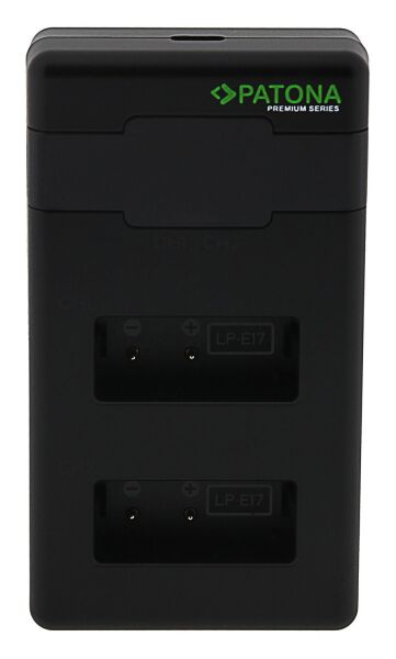 Patona 161939 Premium Twin Performans Pd Şarj Aleti Canon Lp-E17 İncl. Usb-C Cable
