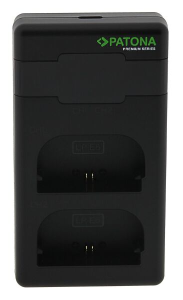 Patona 161924 Premium Twin Performans Pd Şarj Aleti Canon Lp-E6 İncl. Usb-C Cable