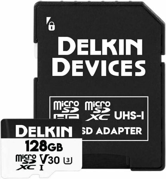 Delkin Devices 128GB V30 microSD Read 100MB/s Hafıza Kartı