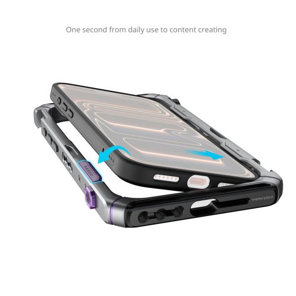 SmallRig 5584 Megatron Edition iPhone 17 Pro Max  için Çift El Tipi Mobil Cihaz Kiti