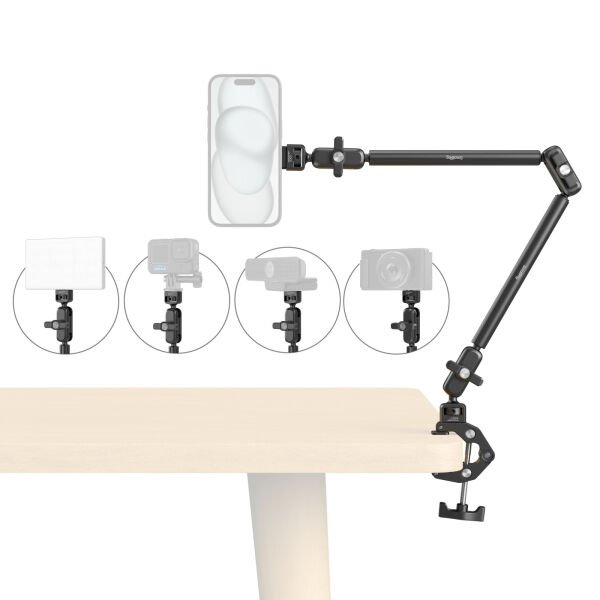 SmallRig 5626 Masaüstü Sihirli Kol Yengeç Şeklinde Kelepçe Kiti (MagSafe Uyumlu Sürüm)