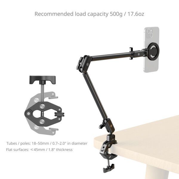 SmallRig 5626 Masaüstü Sihirli Kol Yengeç Şeklinde Kelepçe Kiti (MagSafe Uyumlu Sürüm)