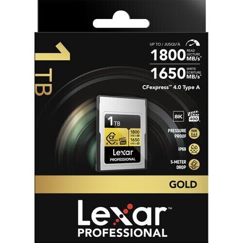 Lexar 1TB Professional Gold CFexpress 4.0 Type A Hafıza Kartı