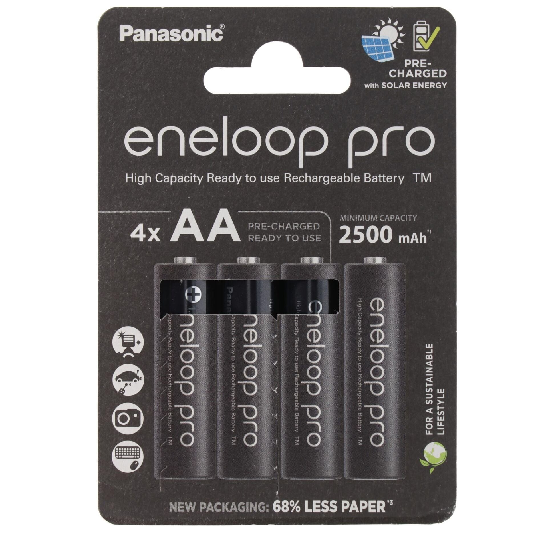 Panasonıc Eneloop (4'lü 2500 Mah 1.2V) AA Şarj Edilebilir Pil