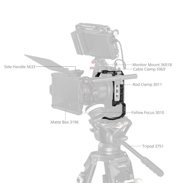 SmallRig 5954 ''HawkLock'' Hızlı Çıkarma  Canon EOS R6 Mark III / R6 Mark II için Kafes