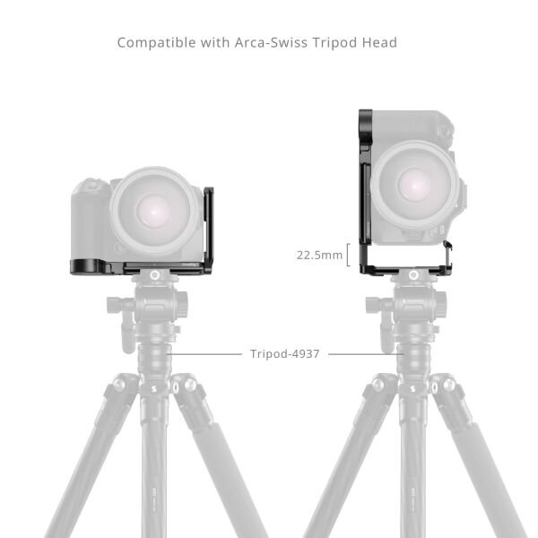 SmallRig Canon 5962 EOS R6III Mark III / R6II Mark II için AirTag Yuvalı  L Şekilli Montaj Plakası