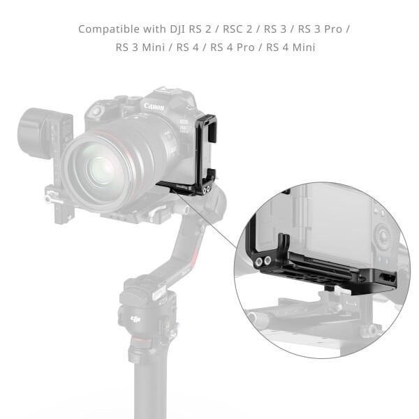 SmallRig Canon 5962 EOS R6 Mark III / R6 Mark II için AirTag Yuvalı  L Şekilli Montaj Plakası