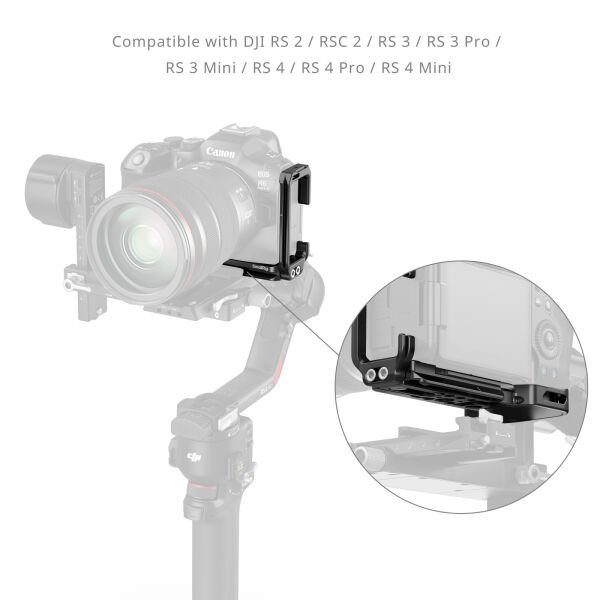 SmallRig Canon 5962 EOS R6III Mark III / R6II Mark II için AirTag Yuvalı  L Şekilli Montaj Plakası