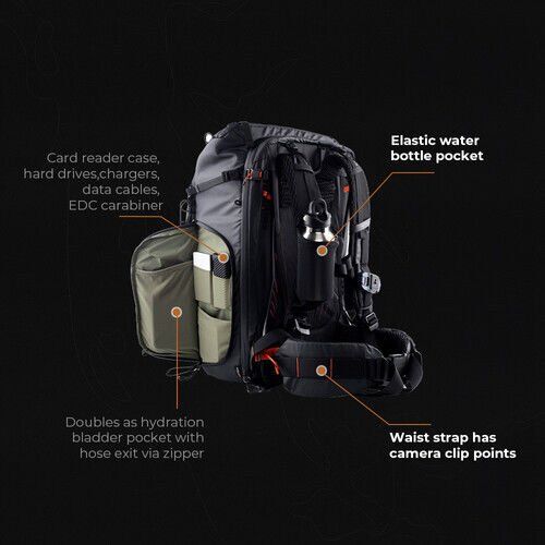 PGYTECH OnePro Focux Backpack (Space Black, 35L)