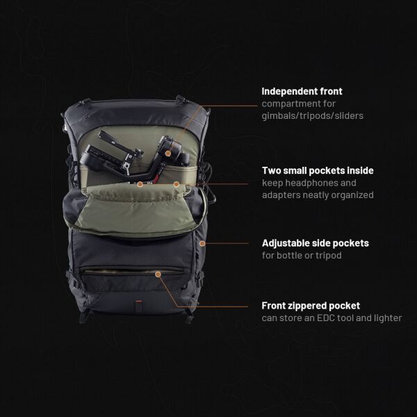 PGYTECH OnePro Focux Backpack (Space Black, 25L)