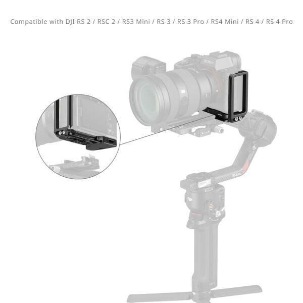 SmallRig 6034 Sony Alpha 7 V / 7R V / 7 IV  için AirTag Yuvalı L Şekilli Montaj Plakası