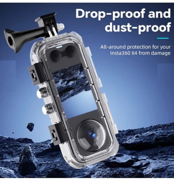 Oem Mark Insta 360 X4 Uyumlu Su Geçirmez Kılıf