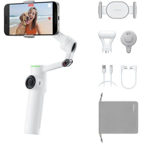 Insta360 Flow 2 Pro Smartphone Gimbal Stabilizer Creator Kit (Gri)