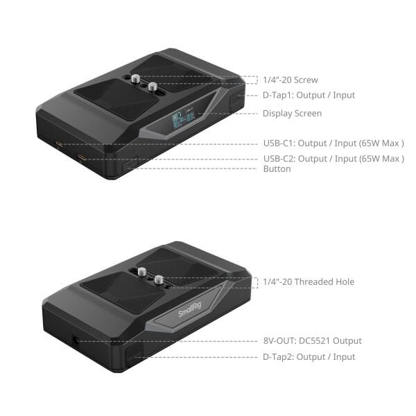 SmallRig 4826 CB75 Kamera Taban Bataryası