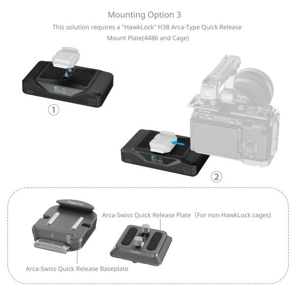 SmallRig 4826 CB75 Kamera Taban Bataryası