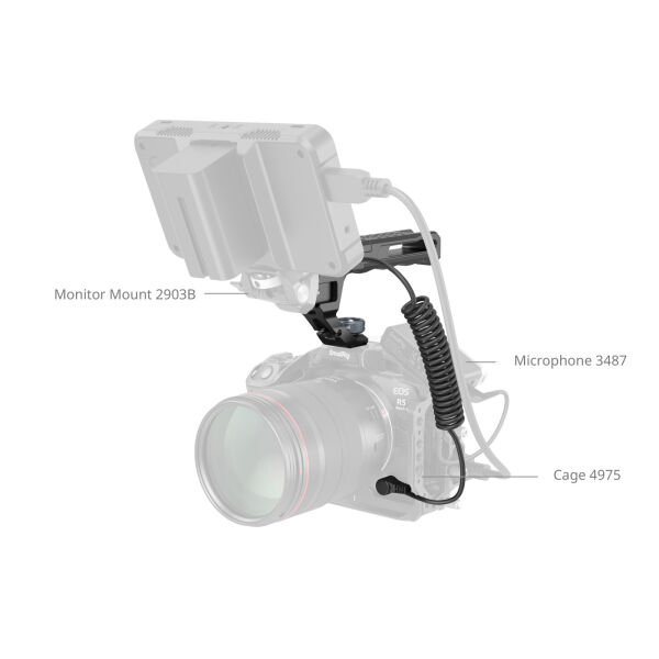 SmallRig 4927 Üst Tutma Kolu ve Geri Tetik Mekanizması (ARRI Yerleştirme Vidası)