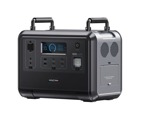 PATONA 9969 Platinum Taşınabilir Güç İstasyonu 1200 960Wh PD100W USB-C USB-A AC LED Işık LiFePO4