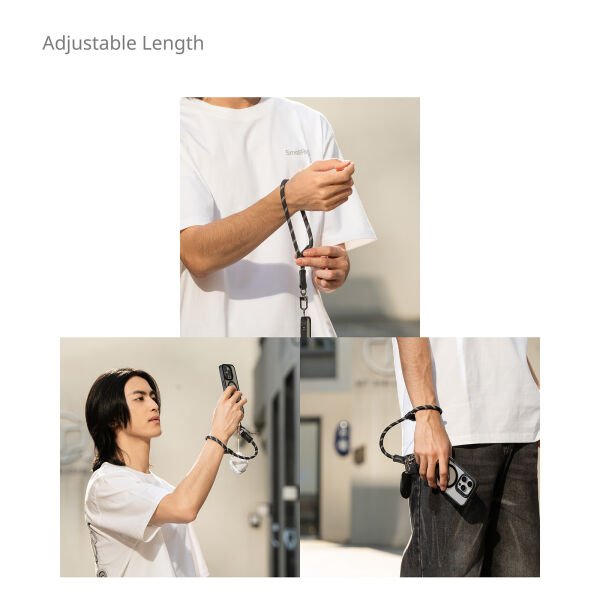 SmallRig 4990 FilMov Telefon Bileklik Kayışı (Siyah)