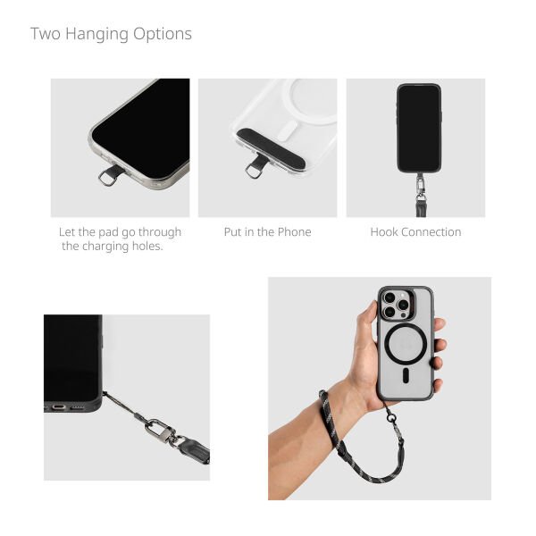 SmallRig 4990 FilMov Telefon Bileklik Kayışı (Siyah)