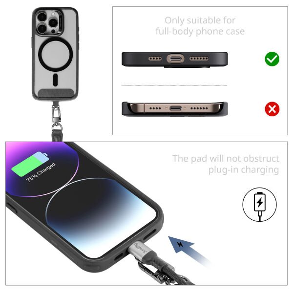 SmallRig 4990 FilMov Telefon Bileklik Kayışı (Siyah)