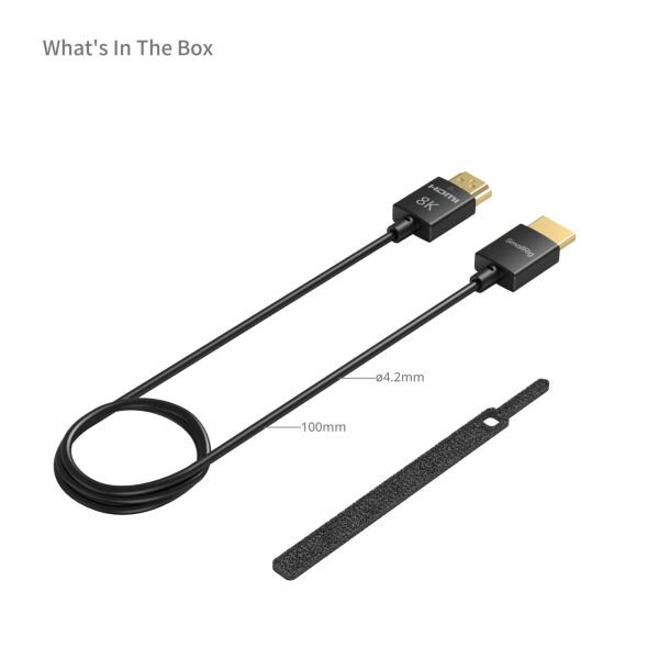 SmallRig 5086 8K HDMI Veri Kablosu (A'dan A'ya) (100cm)