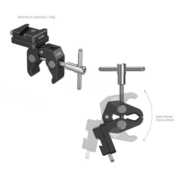 SmallRig 5313 V-Mount Yengeç Şekilli Kelepçe