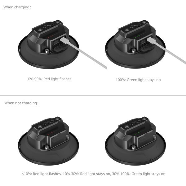 SmallRig 5398 5'' Elektrikli Vantuzlu Montaj Aparatı