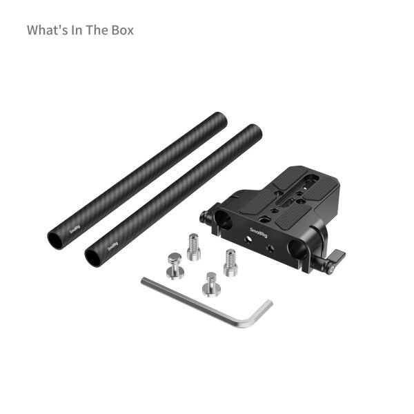SmallRig 5609 Çift 15 mm Olta Kelepçeli Alt Montaj Plakası