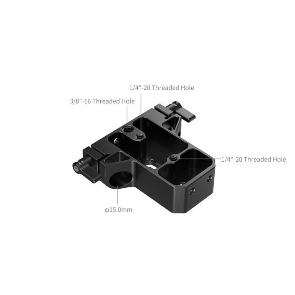 SmallRig 5609 Çift 15 mm Olta Kelepçeli Alt Montaj Plakası