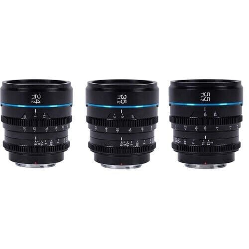 Sirui Night Walker T1.2 S35 Sony E Mount Cine Prime 3'lü Lens Kit
