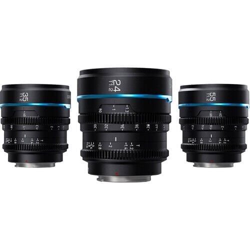 Sirui Night Walker T1.2 S35 Sony E Mount Cine Prime 3'lü Lens Kit