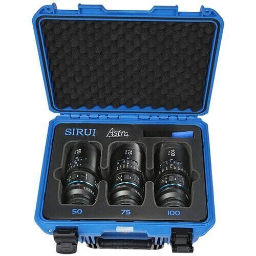 Sirui Astra Series AF T1.8 1.33x Full Frame Blue Flares Anamorphic Nikon Z Mount 3'lü Lens Kit