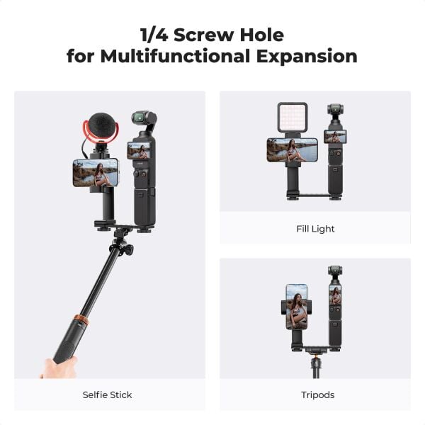 K&F Concept KF31.164 DJI Osmo Pocket 3 / 4 için Telefon Tutucu