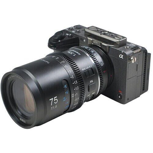 Sirui Astra Series AF 75mm T1.8 1.33x Full Frame Blue Flares Anamorphic Nikon Z Mount Lens
