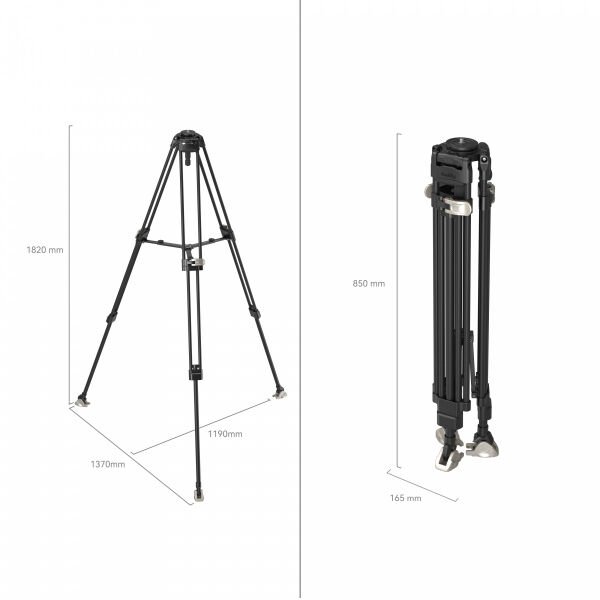 SmallRig 4167 FreeBlazer Ağır Hizmet Tipi Karbon Fiber Tripod